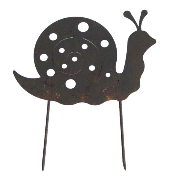 Liebenswerter Beetstecker Schnecke ca. 22 cm - Gartendekoration